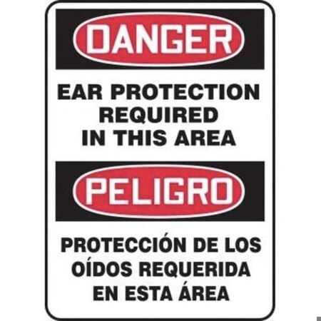 Accuform BILINGUAL Safety Sign  SPANISH SBMPPE108XP SBMPPE108XP